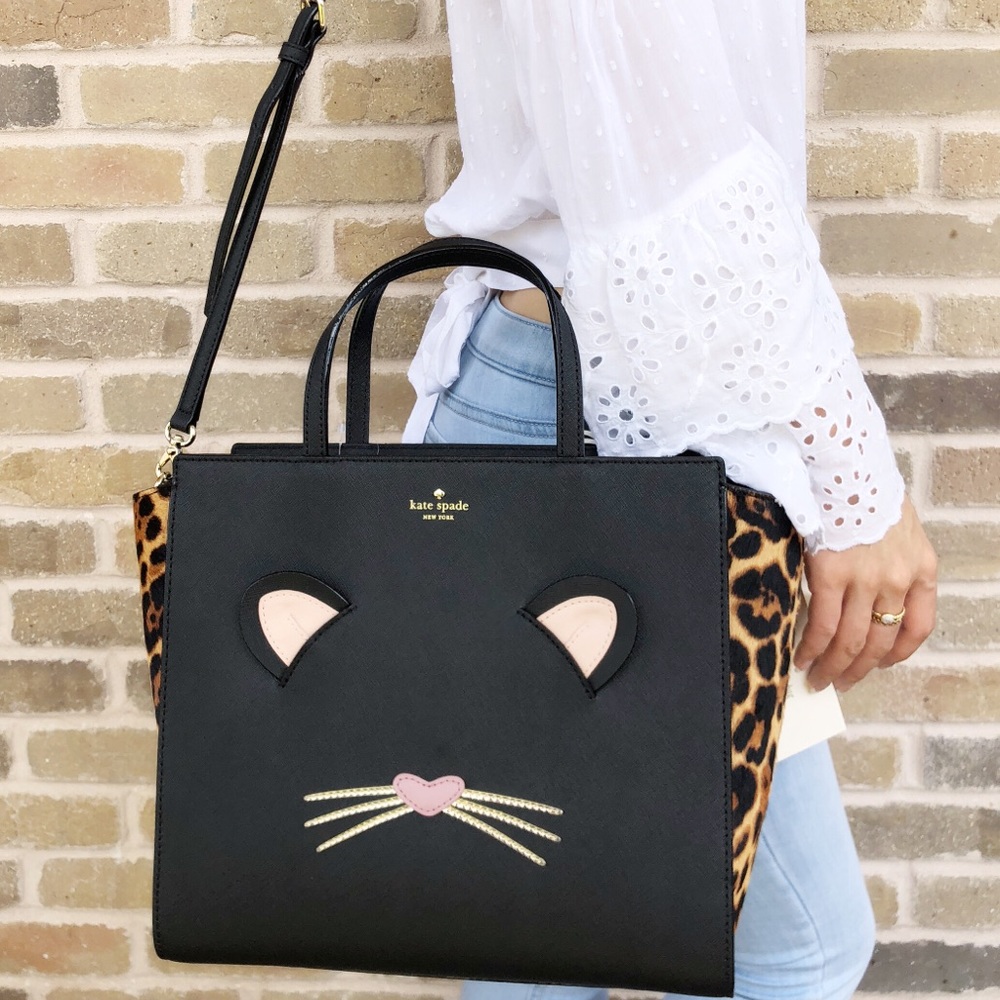 🔥BFSALE🔥 NWT Kate Spade Large Cat Satchel - Picture 6 of 8
